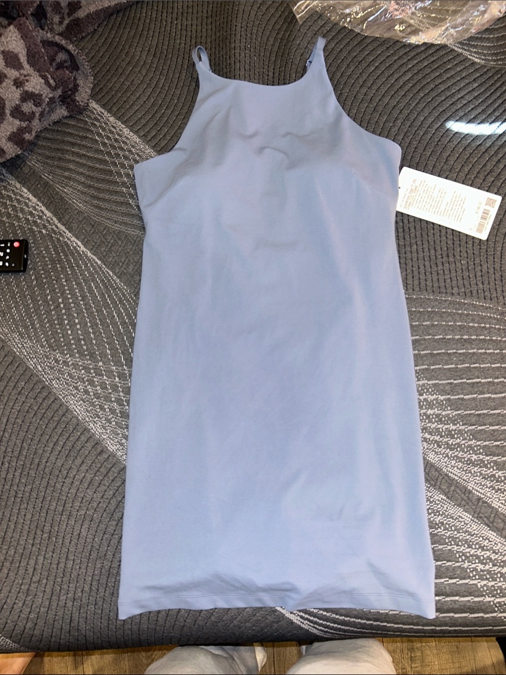 lululemon athletica Light Blue Mini Slip Dress with Spaghetti Straps